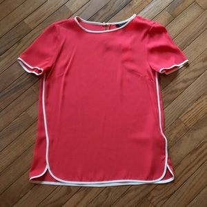 Never been worn, deep pink 92% silk dress shirt